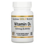 California Gold Nutrition витамин D3, 5000ME, 90 шт