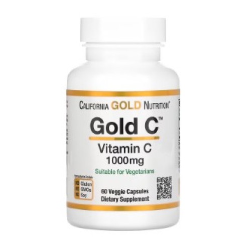 California Gold Nutrition витамин C класса USP, 1000 мг, 60 шт