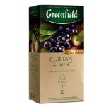 Greenfield чай черный Currant Mint, 25 пакетиков