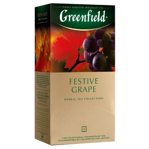 Greenfield чай фруктовый Festive Grape, 25 пакетиков