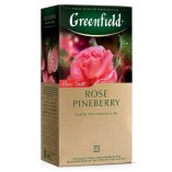 Greenfield чай черный Rose Pineberry, 25 пакетиков