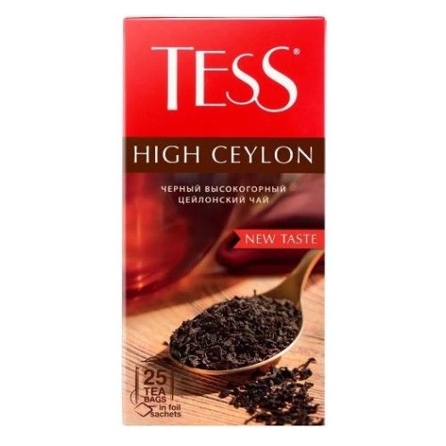 Tess чай черный High Ceylon, 25 пакетиков