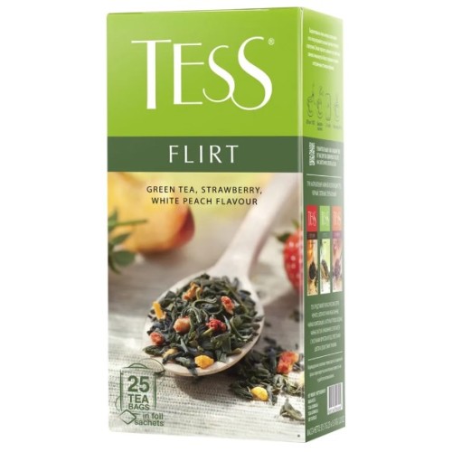 Tess чай зеленый Flirt, 25 пакетиков