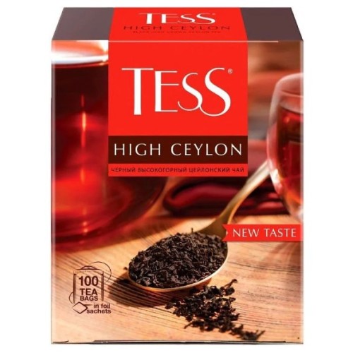 Tess чай черный High Ceylon, 100 пакетиков