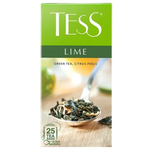 Tess чай зеленый Lime, 25 пакетиков