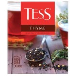 Tess чай черный Thyme, 100 пакетиков