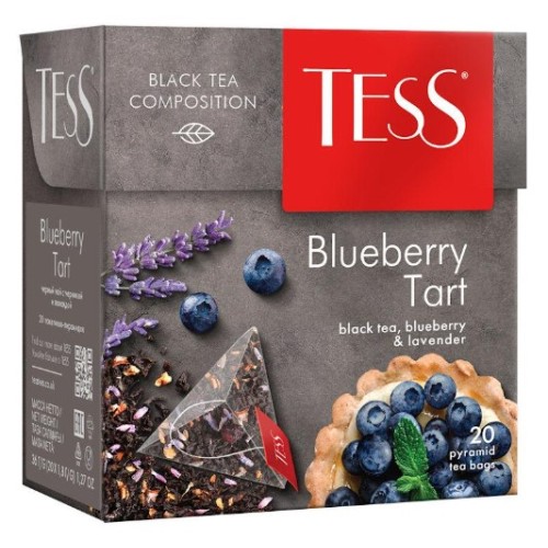 Tess чай черный Blueberry Tart, 20 пирамидок
