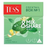 Tess чай травяной Cocktail Box 1 Мята, 20 пирамидок