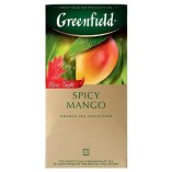 Greenfield чай зеленый Spicy Mango, 25 пакетиков