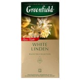 Greenfield чай черный White Linden, 25 пакетиков