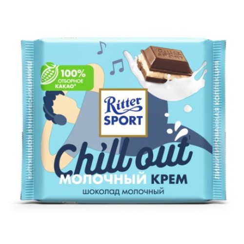 Ritter Sport шоколад молочный молочный крем, 100 гр