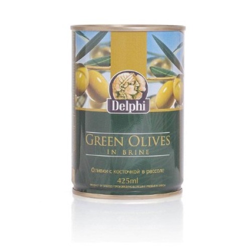 Delphi оливки с косточкой в рассоле Superior, 400 гр