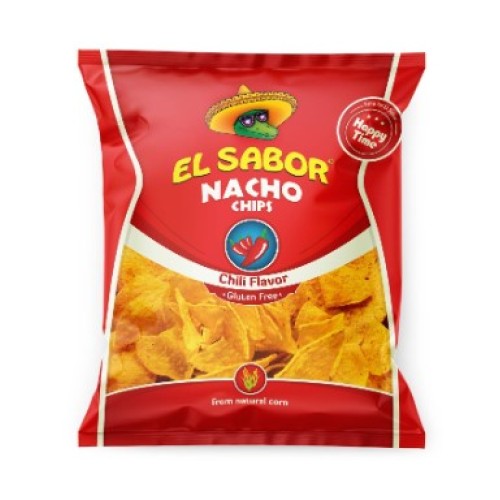 El Sabor чипсы кукурузные начос с чили, 100 гр
