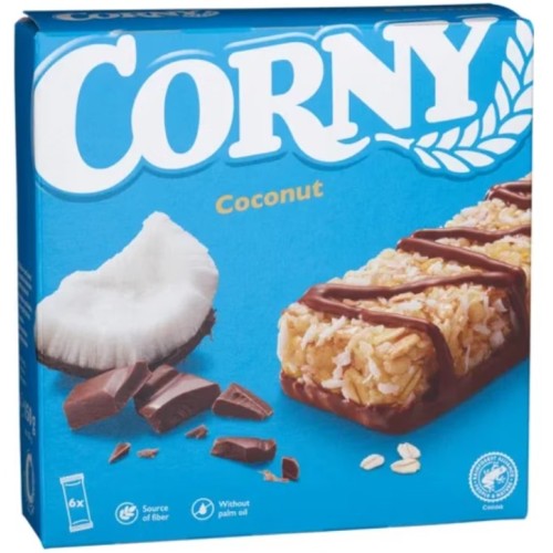 Corny злаковые батончики Кокос, 6х25 гр