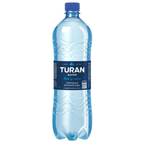 Turan вода газированная, пэт, 1л