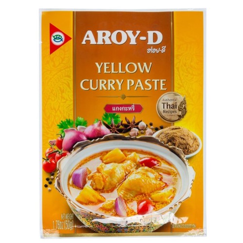 Aroy-D паста карри, желтая, 50 гр