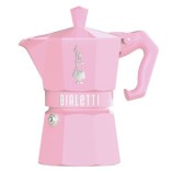 Bialetti Moka Express Exclusive гейзерная кофеварка на 3 порции, розовая