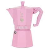 Bialetti Moka Express Exclusive гейзерная кофеварка на 6 порций, розовая