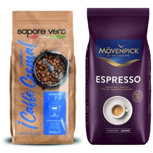 Две упаковки зернового кофе 