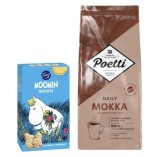 Кофе в зернах и печенье Moomin