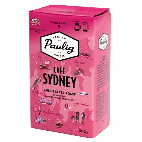Paulig Cafe Sydney, молотый, 500 гр, уценка