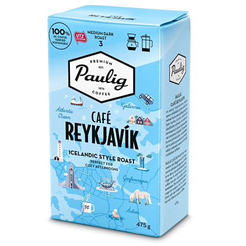 Paulig Cafe Reykjavik, молотый, 475 гр