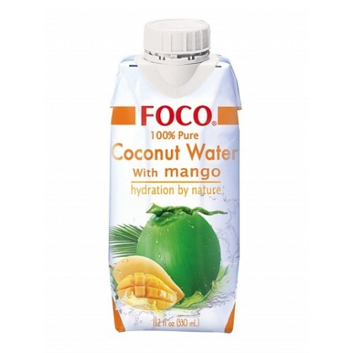 Foco кокосовая вода с соком манго, 330 мл