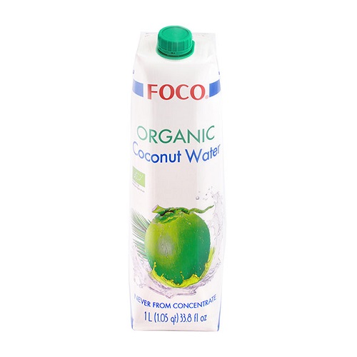 Foco кокосовая вода, органик, 1л