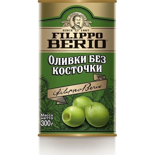 Filippo Berio оливки без косточки, 300 гр, уценка
