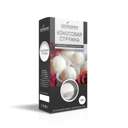 Polezzno Кокосовая стружка, 100 гр