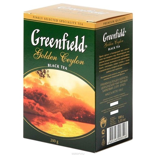 Greenfield чай черный Golden Ceylon, 200 гр