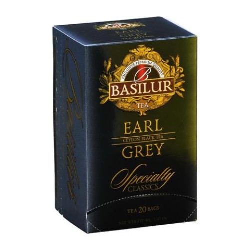 Basilur черный чай Earl Grey, 20 пакетиков