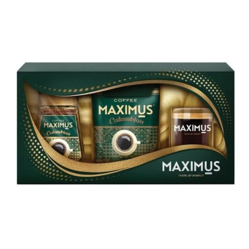 Maximus набор Columbian, кружка и растворимый кофе 135 гр