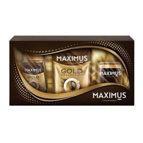 Maximus набор Gold Collection, кружка и растворимый кофе 135 гр