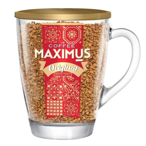 Maximus Original, растворимый кофе, в стеклянной кружке, 70 гр