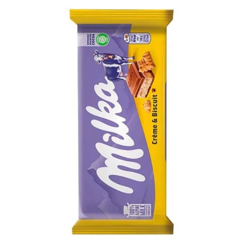 Milka шоколад молочный Cream and Biscuit, 100 гр