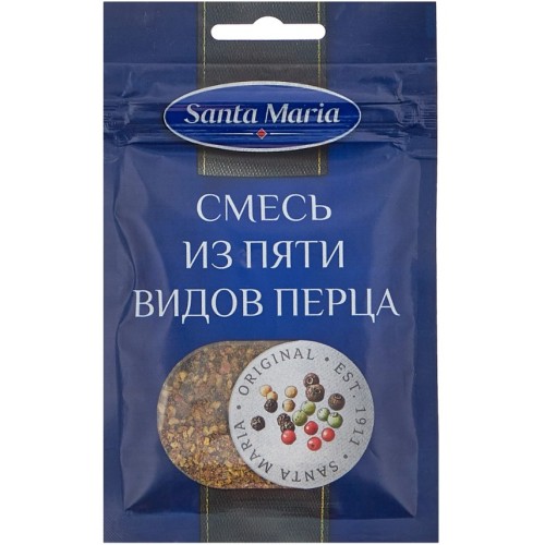 Santa Maria смесь из пяти видов перцев, 25 гр