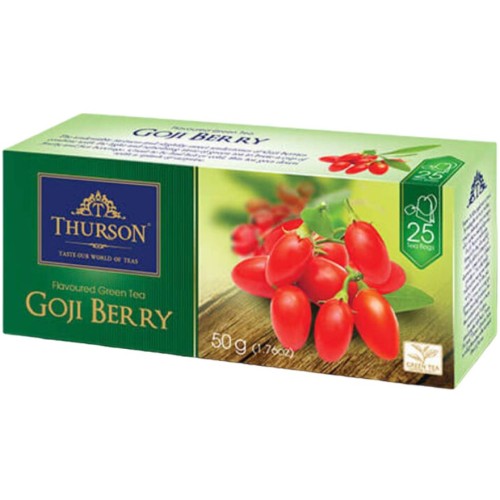 Thurson чай зеленый Goji Berry, 25 пакетиков
