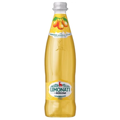 Боржоми лимонад Груша, жесть, стекло, 500 мл
