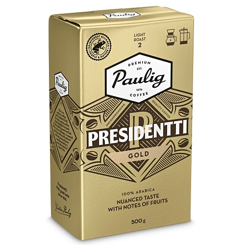 Paulig Presidentti Gold Label, молотый, 500 гр Paulig Presidentti Gold Label, молотый, 500 гр