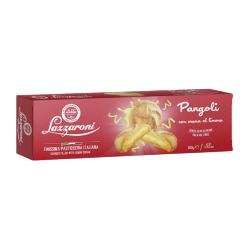 Lazzaroni печенье с лимонной начинкой Pangoli, 100 гр