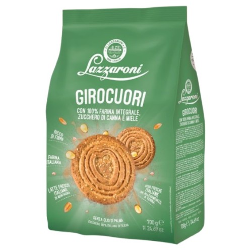 Lazzaroni печенье из цельнозерновой муки Girocuori, 300 гр