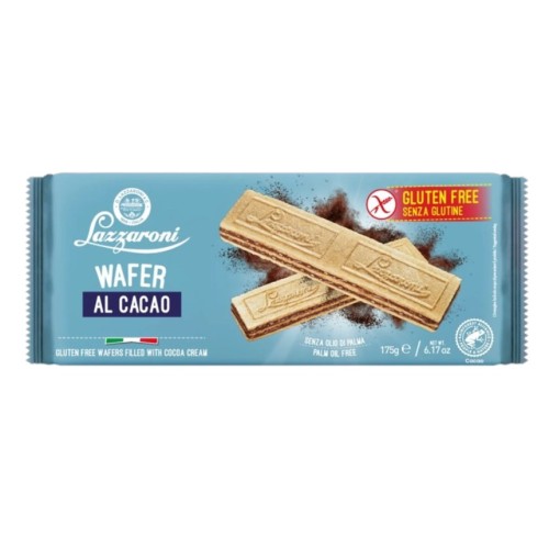 Lazzaroni вафли безглютеновые с какао, 175 гр