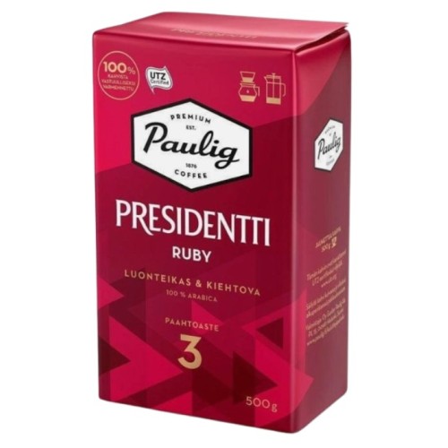 Paulig Presidentti Ruby, молотый, 500 гр