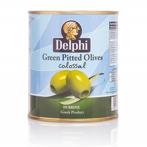 Delphi оливки без косточек в рассоле Colossal, 820 гр