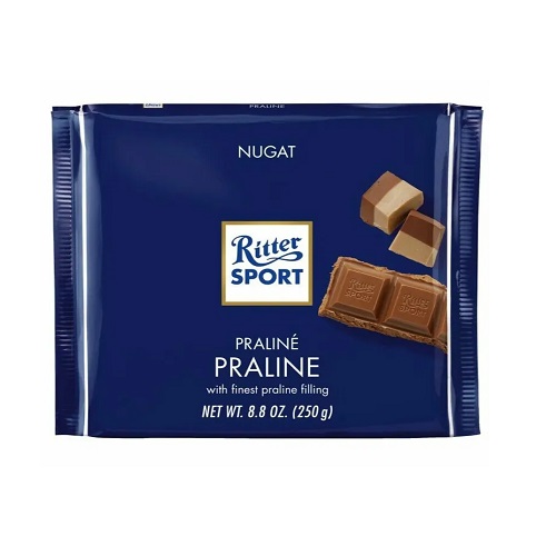 Ritter Sport шоколад молочный Пралине, 100 гр