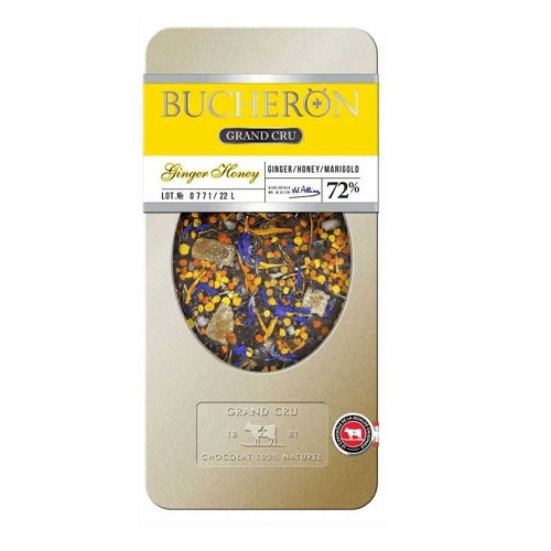 Bucheron Grand Cru шоколад горький с имбирем, медовыми гранулами и календулой, 100 гр