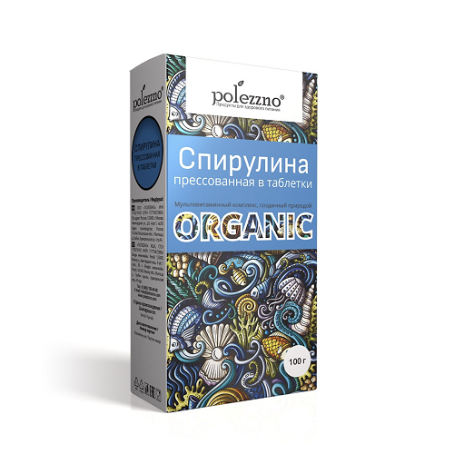 Это полезно спирулина органик, таблетки, 100 гр