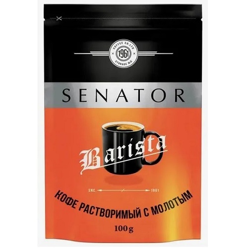 Senator Barista, растворимый кофе, 100 гр