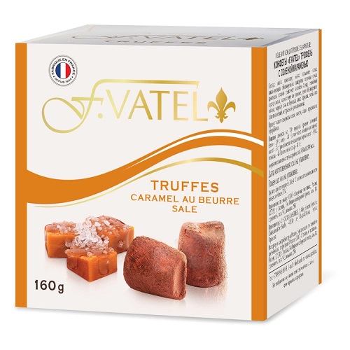 F.Vatel трюфель с кусочками соленой карамели, 160 гр